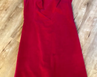 Vintage Red Velvet Toni Todd Dress