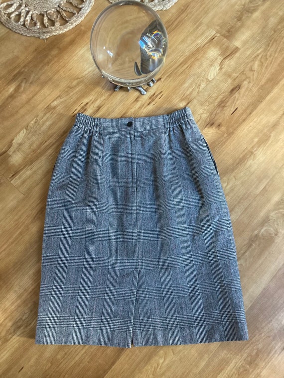 Vintage High Waist Wool Skirt - image 1