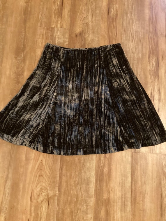 Green Velvet Circle Skirt