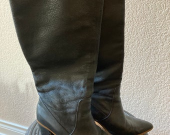 Tall Leather Boots