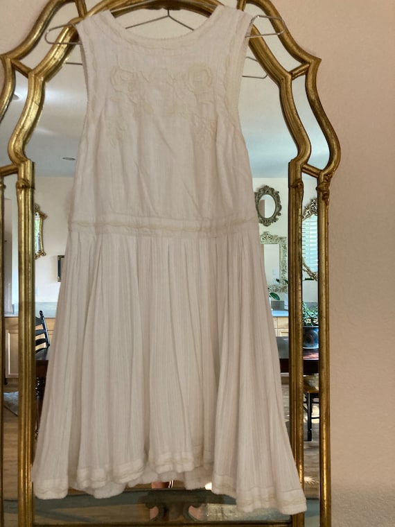 Free People Embroidered White Dress - image 10