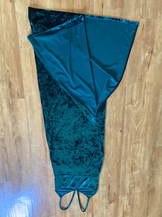 Vintage emerald velvet maxi dress