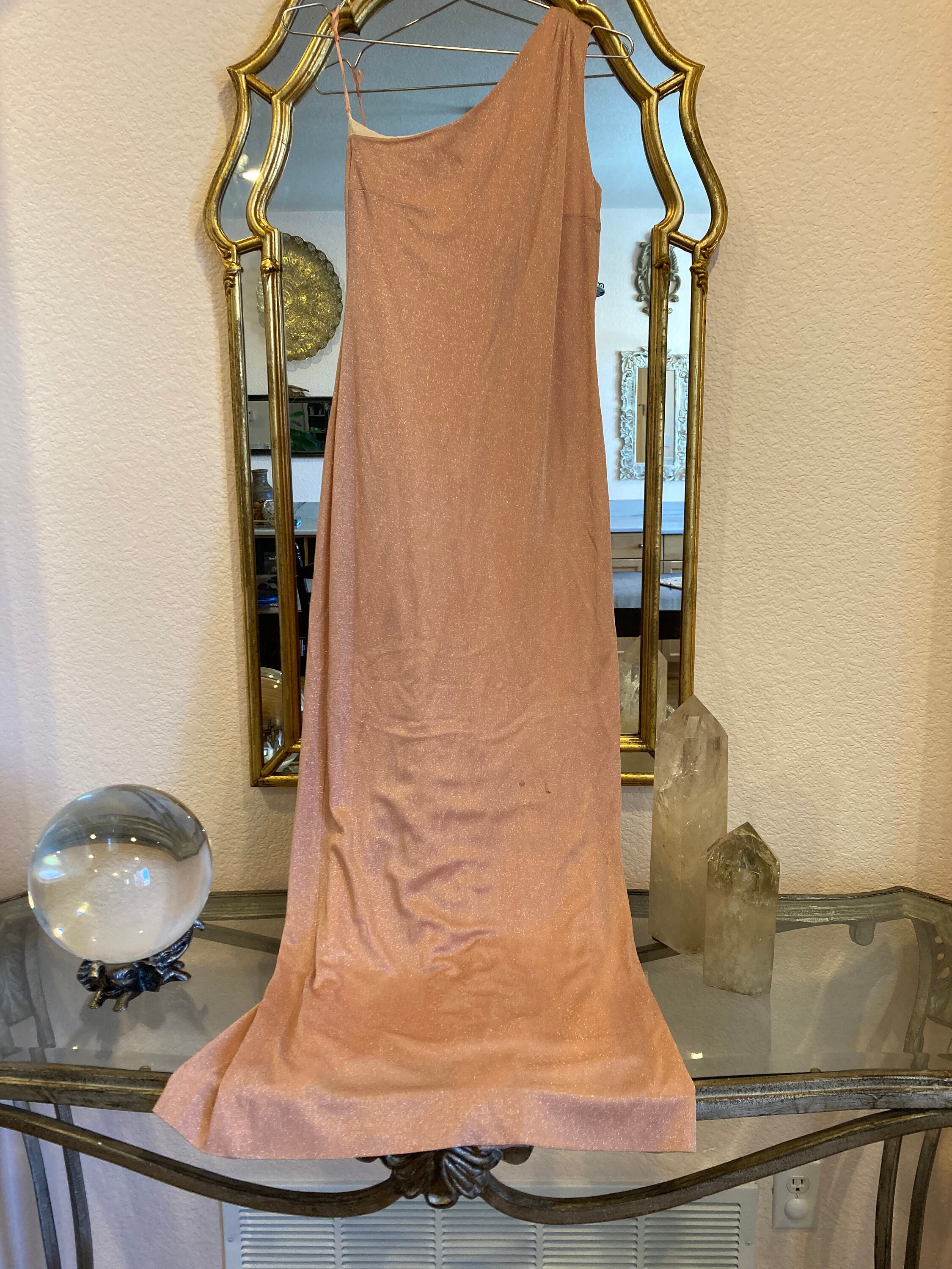shining shimmering gown