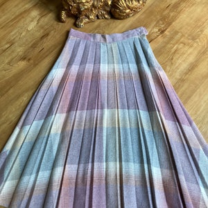 Vintage High Waist Pleated Skirt