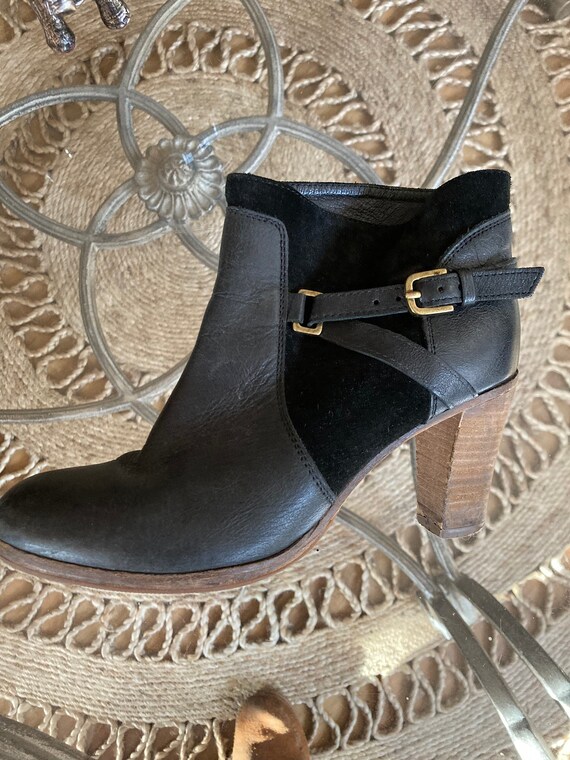 Leather and Suede European Made Ankle Boots - image 4