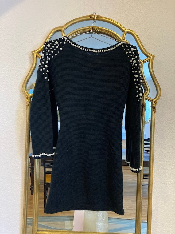 Vintage Pearl embellished Sweater/Sweater Dress