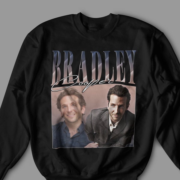 Bradley Cooper Vintage Unisex Shirt, Bradley Cooper Oversize Shirt, Best Bradley Cooper Sweatshirt Top Tee Vintage, Bradley Cooper Fan