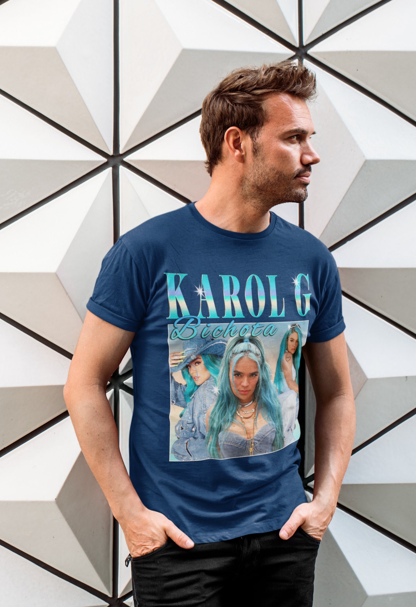 Karol Music and G - Camiseta clásica unisex de algodón para hombre y mujer,  camiseta clásica blanca
