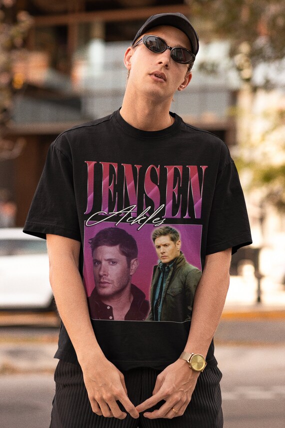 Jensen Ackles Shirt Supernatural Shirt Jensen Ackles Homage Shirt Supernatural Dean Winchester Tshirt Jensen Ackles Vintage Etsy