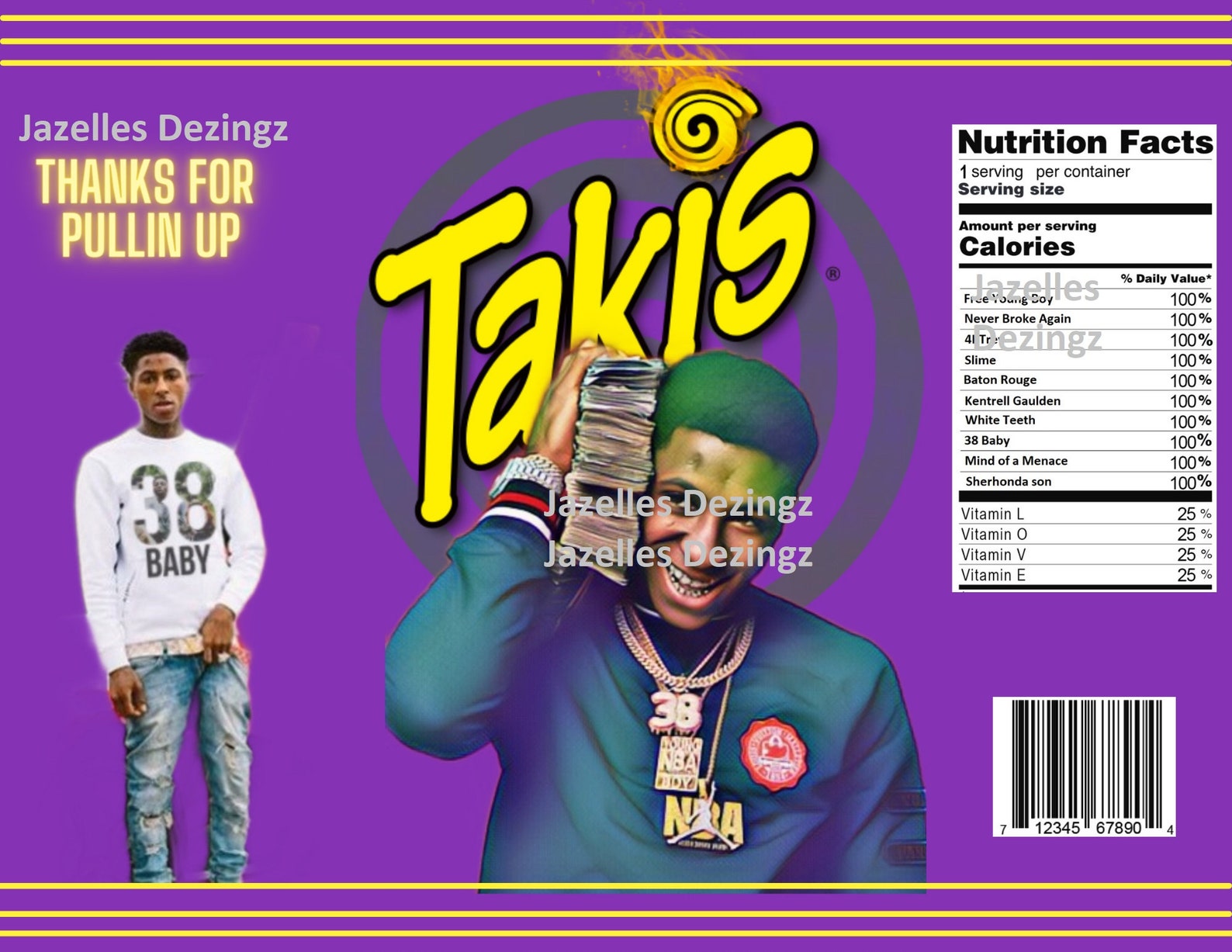 Nba Youngboy chip bags 12 compte Etsy