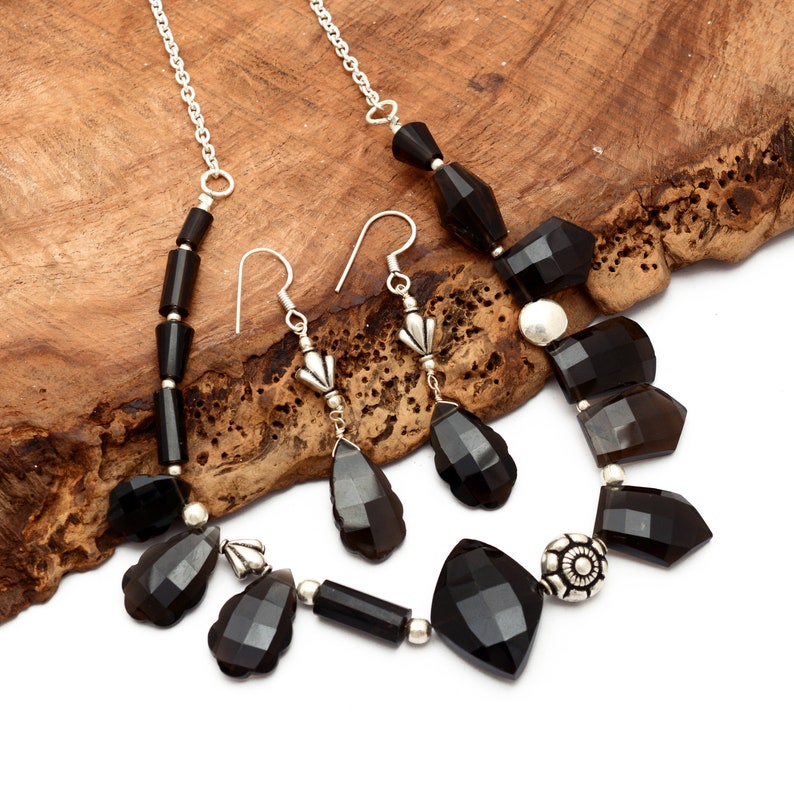 Smoky Quartz Fashion Jewelry Set