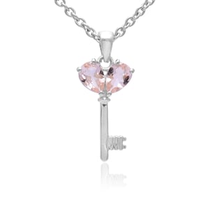 925 Sterling zilveren morganiet sleutelhanger ~ zilveren morganiet ketting voor haar ~ verjaardagscadeau ~ bruiloft verloving vrouwen hanger ~ RL008