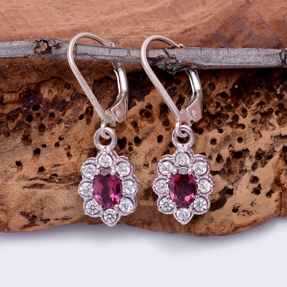 Amor Orecchini pendenti in argento Sterling 925 da donna, in parte con pietra preziosa, in argento 925 placcato oro, regalo per moglie e fidanzata, Onesize, Argento sterling, Senza gemme