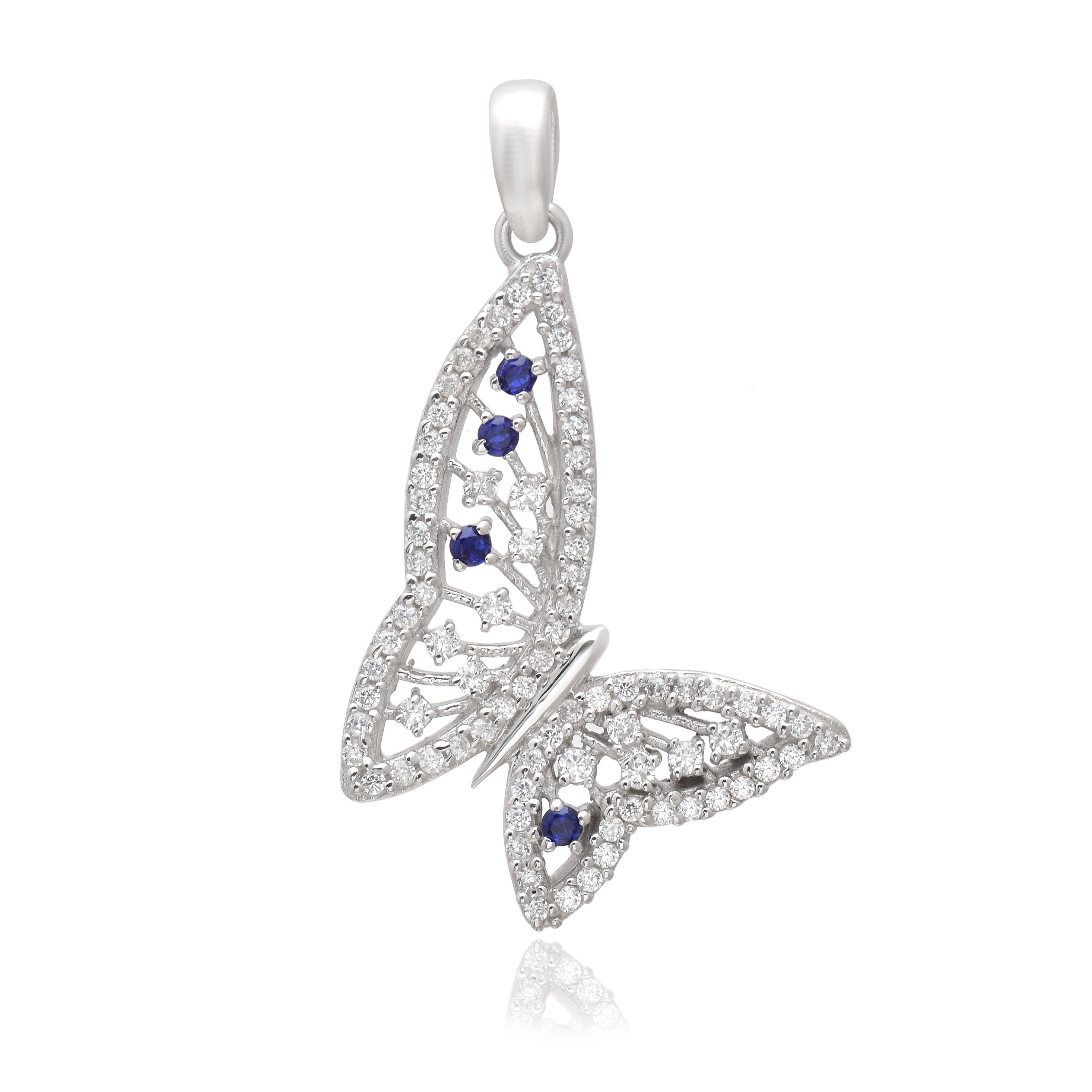 Collana con ciondolo a forma di farfalla tempestata di cristalli affascinanti in argento sterling 925 per donne e ragazze acquista in modo economico - spedizione gratuita, recensioni reali con foto