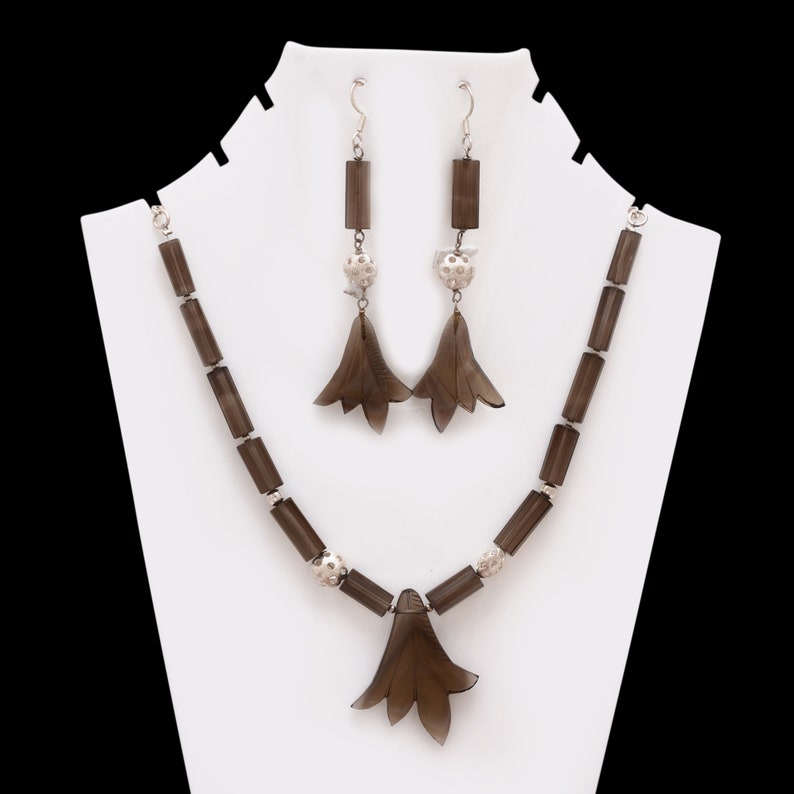 Smoky Quartz Earrings Jewelry