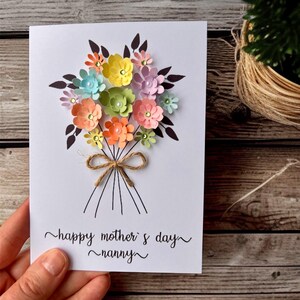 Handmade Personalised Birthday Card – A6 Greeting Card with Envelope – Custom Message Inside