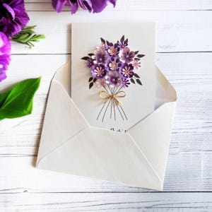 Handmade Personalised Birthday Card – A6 Greeting Card with Envelope – Custom Message Inside
