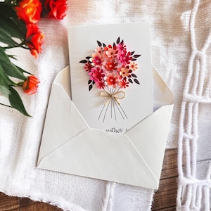 Handmade Personalised Birthday Card – A6 Greeting Card with Envelope – Custom Message Inside