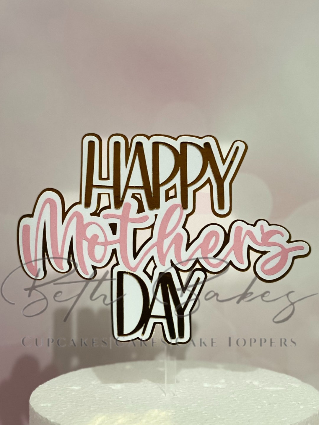 Happy Mother’s Day Cake Topper - Etsy