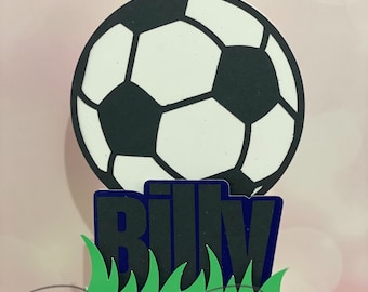 Personalised Football Theme cake topper
