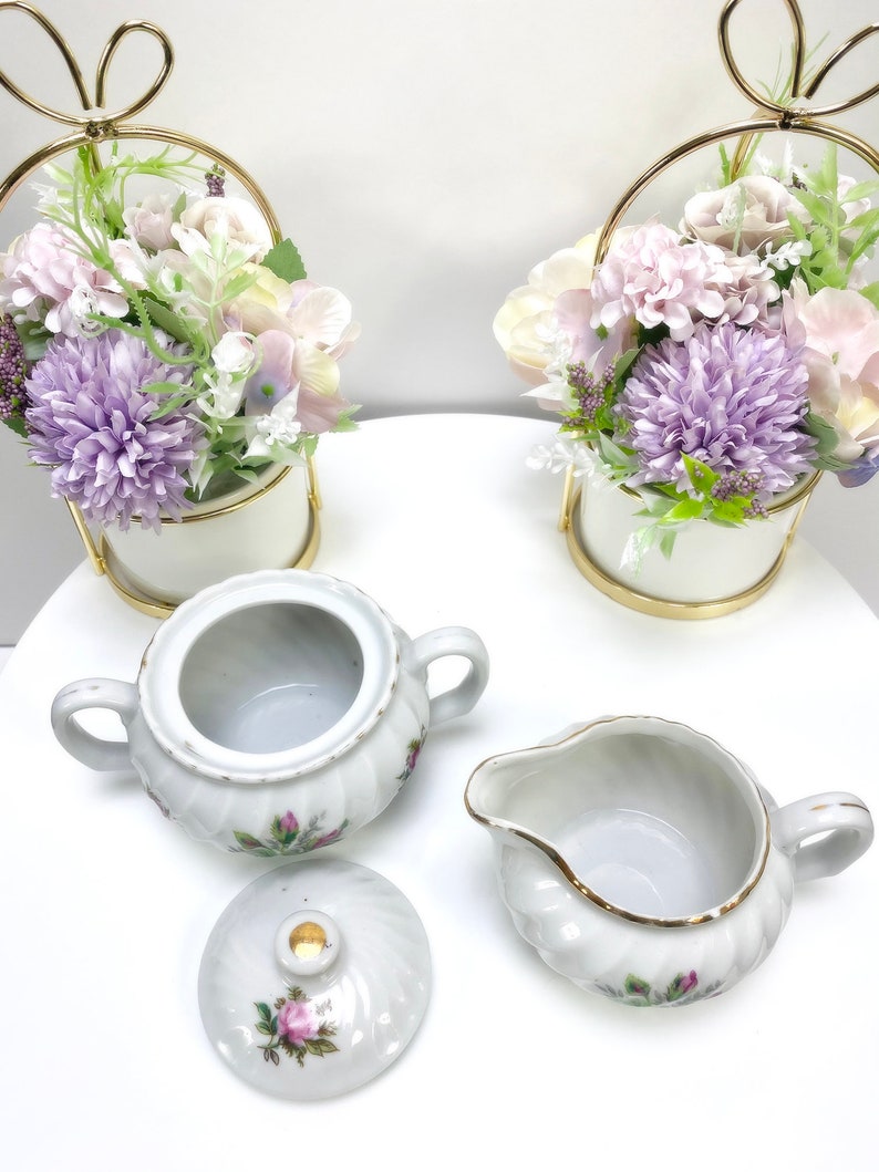 Vintage Sugar Pot /& Cream Pitcher Set Fondanista Vintage