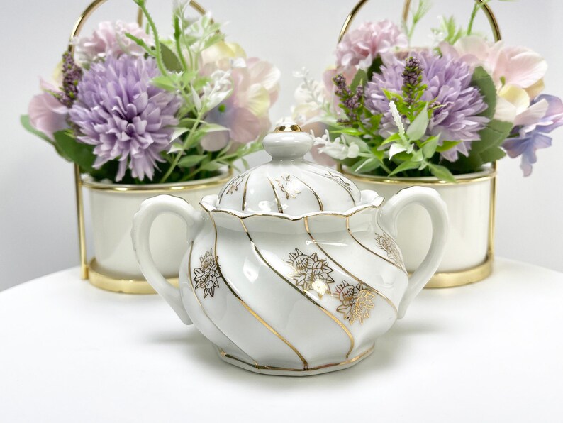 Vintage Sugar Pot /& Cream Pitcher Set Fondanista Vintage