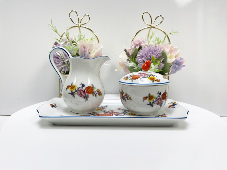Vintage Sugar Pot /& Cream Pitcher Set Fondanista Vintage