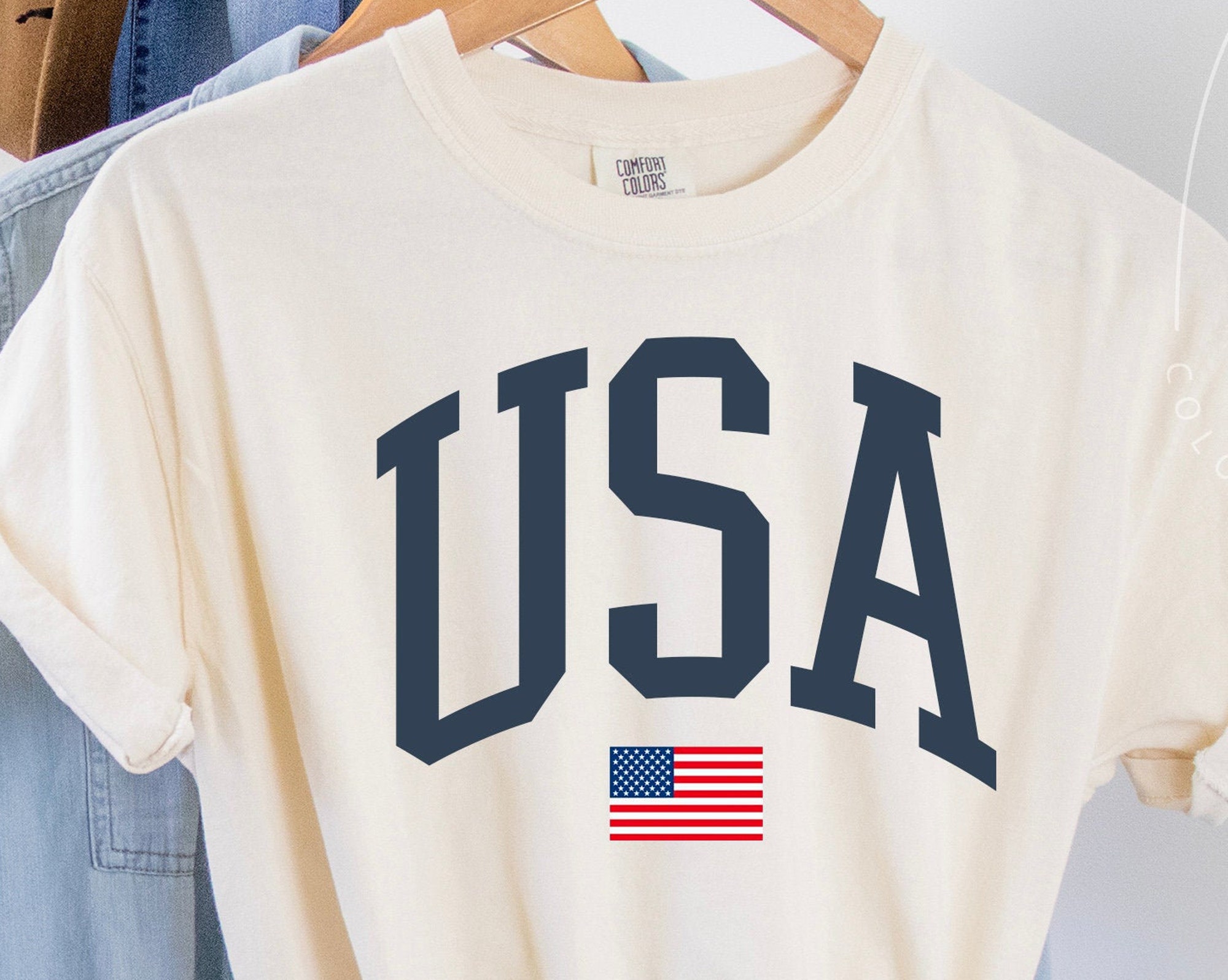 Discover USA Flag Shirt, 4th of July Shirt, Big USA Tshirt, USA Comfort Colors Shirt, Comfort Colors Usa Flag Tee