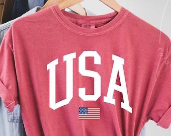 USA Flag Shirt, 4th of July Shirt, Big USA Tshirt, USA Comfort Colors Shirt, Comfort Colors Usa Flag Tee, Usa Comfort Colors Tee, Usa Shirt