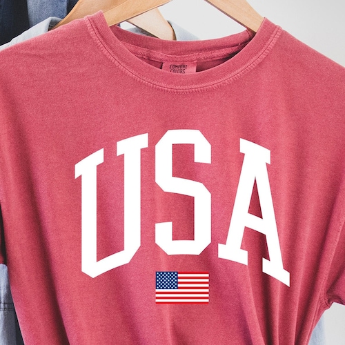 USA Shirt for Women Glitter 4th of the July Womans Shirt Plus Etsy
