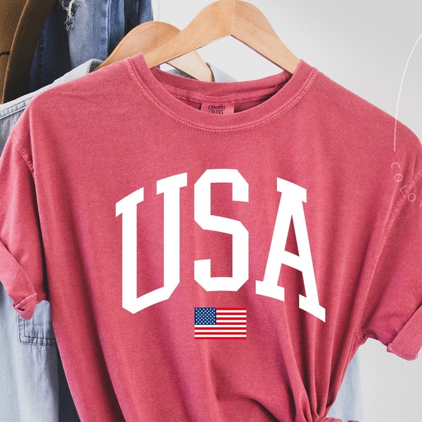 USA Flag Shirt, 4th of July Shirt, Big USA Tshirt, USA Comfort Colors Shirt, Comfort Colors Usa Flag Tee, Usa Comfort Colors Tee, Usa Shirt