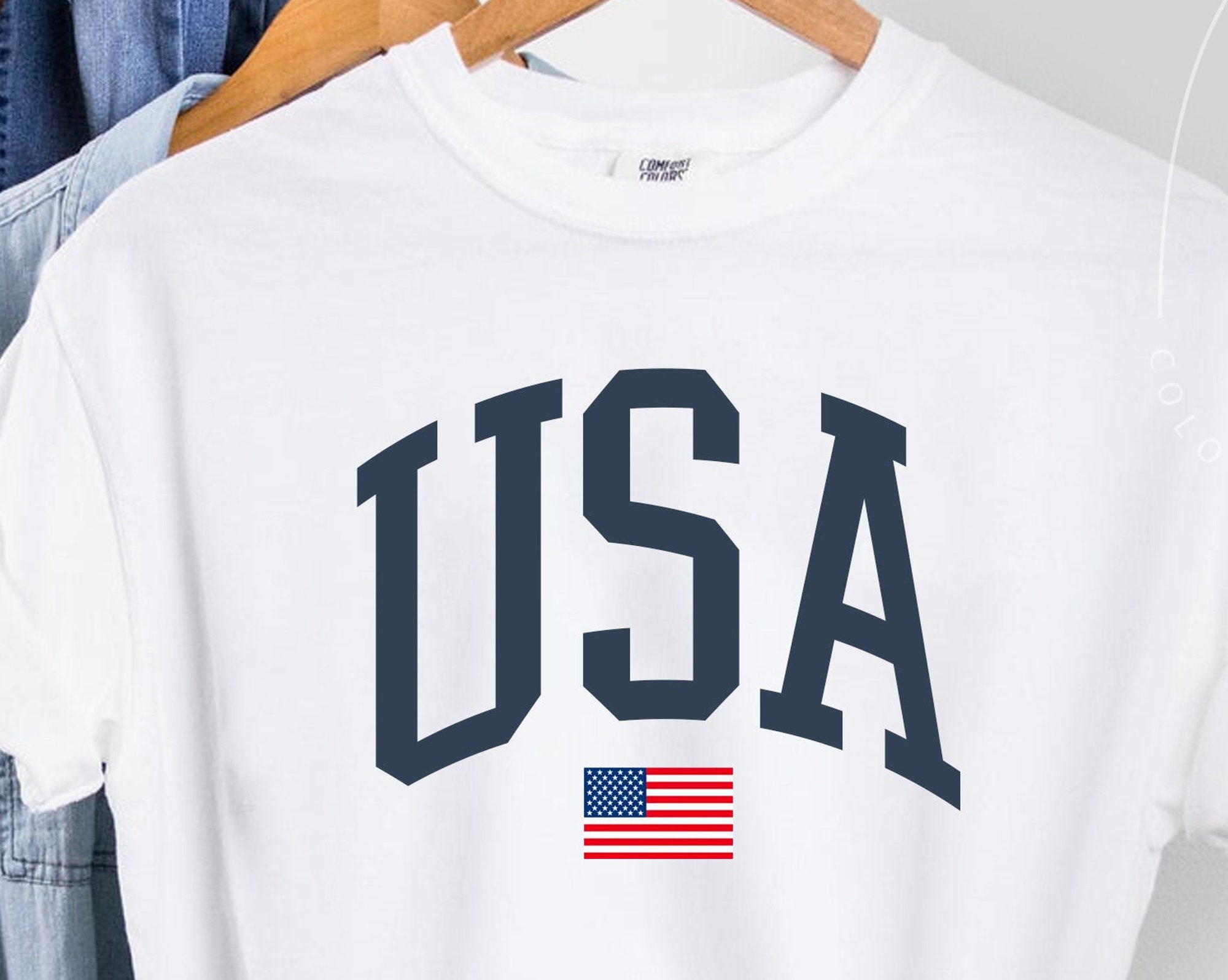 Discover USA Flag Shirt, 4th of July Shirt, Big USA Tshirt, USA Comfort Colors Shirt, Comfort Colors Usa Flag Tee