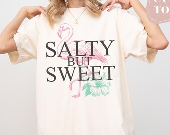 Salty But Sweet Summer Tshirt, Comfort Colors Beach Shirt, Vacation Tshirt, Comfy Beach Tshirt, Summer Trip Outfit, Vacay Mode Tee