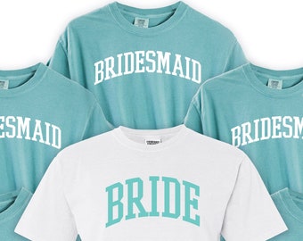 Custom Comfort Colors, Personalized BacheloretteTshirt, Bridesmaid Gifts Personalized, Custom Text Tee, Custom Bachelorette Party Shirt