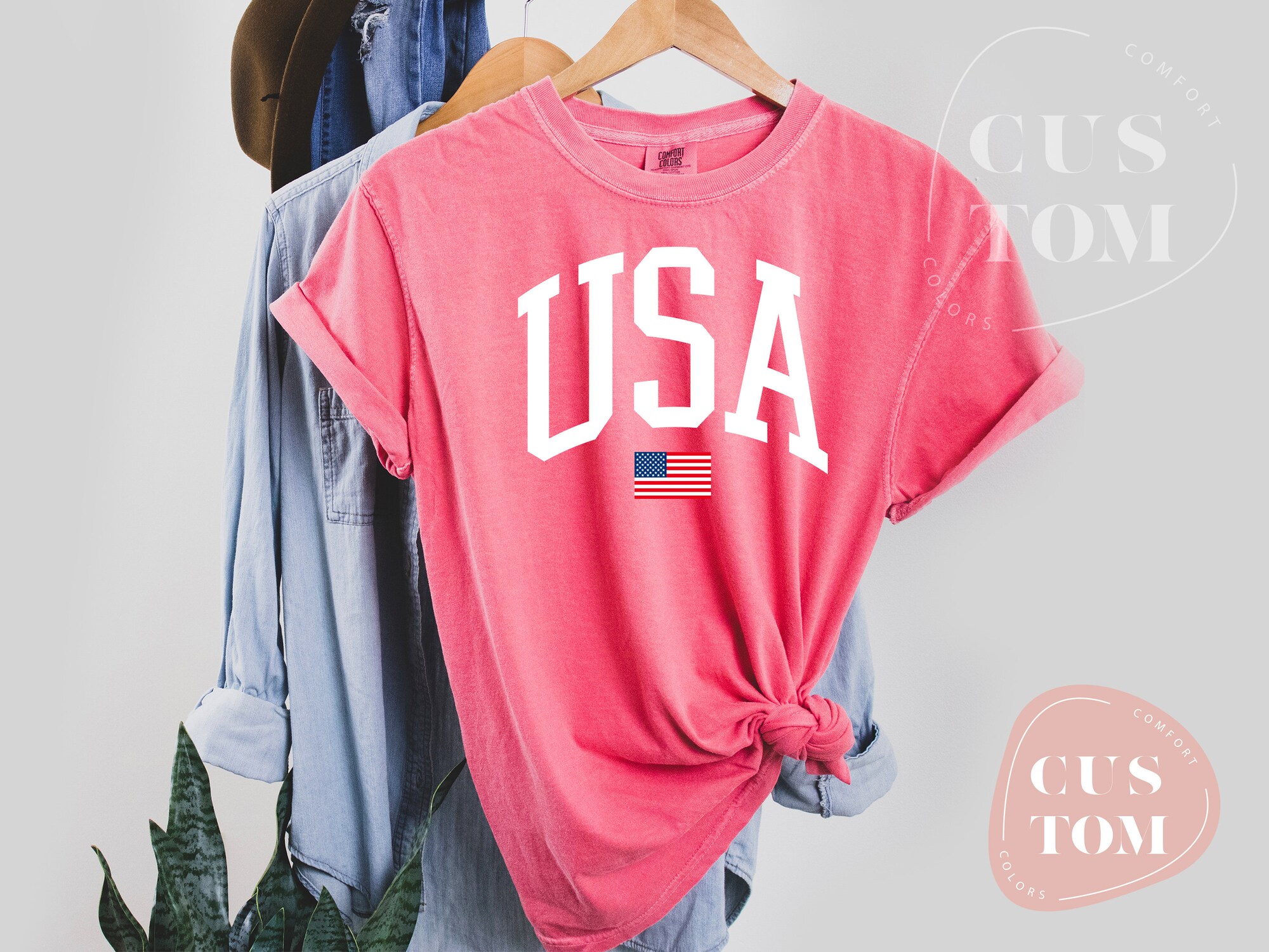 Discover USA Flag Shirt, 4th of July Shirt, Big USA Tshirt, USA Comfort Colors Shirt, Comfort Colors Usa Flag Tee