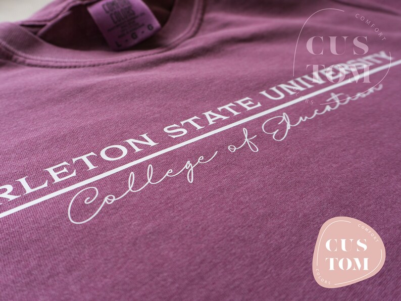 Personalized University Tshirt Custom College Shirt Custom Etsy