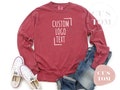 Custom Comfort Colors, Personalized Logo Long Sleeve T-shirt, Customized Comfort Colors Tee, Custom Logo Long Sleeve Shirt, Custom Text Tee