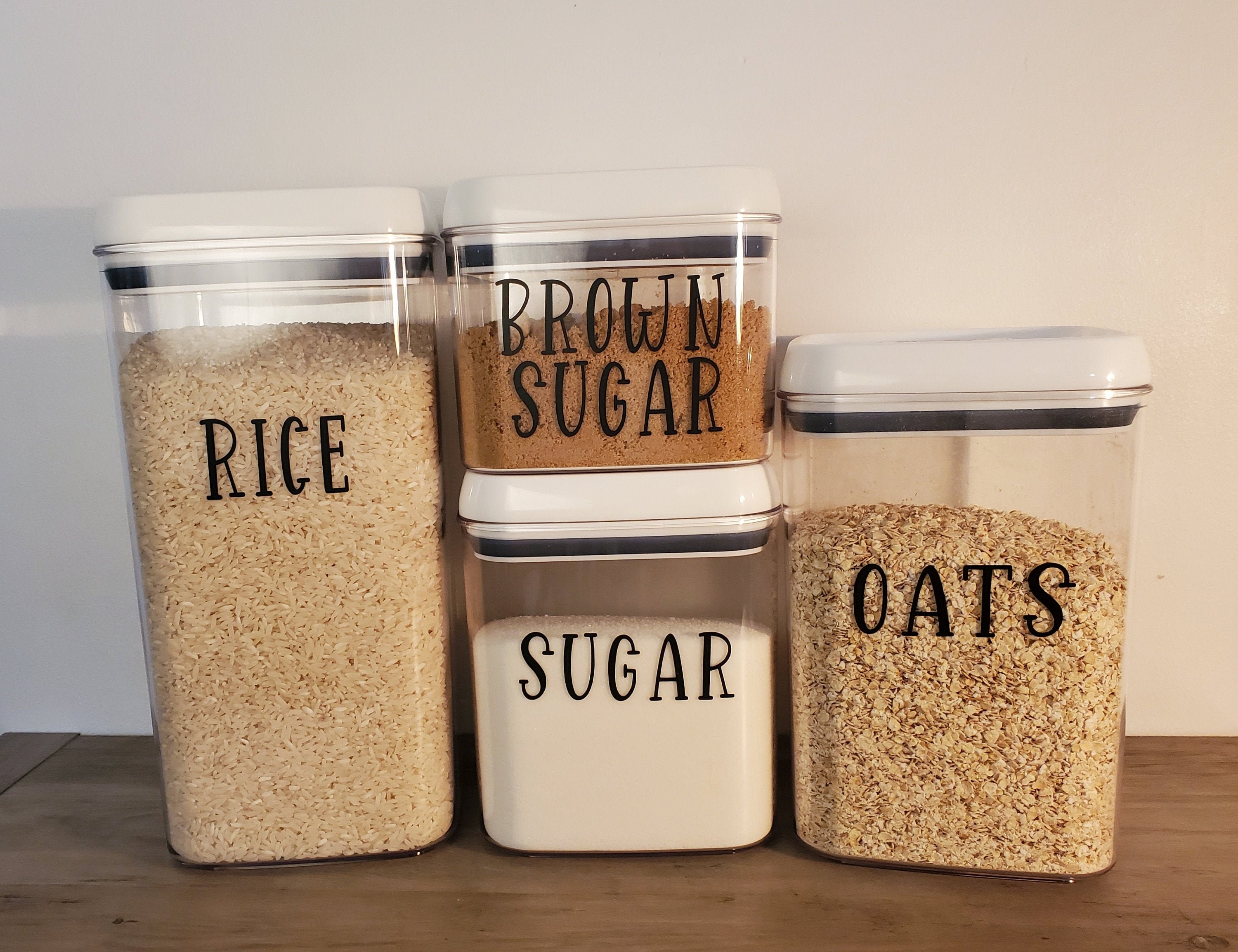 Pantry Labels-vinyl Decals- Customizable Labels for Kitchen ...