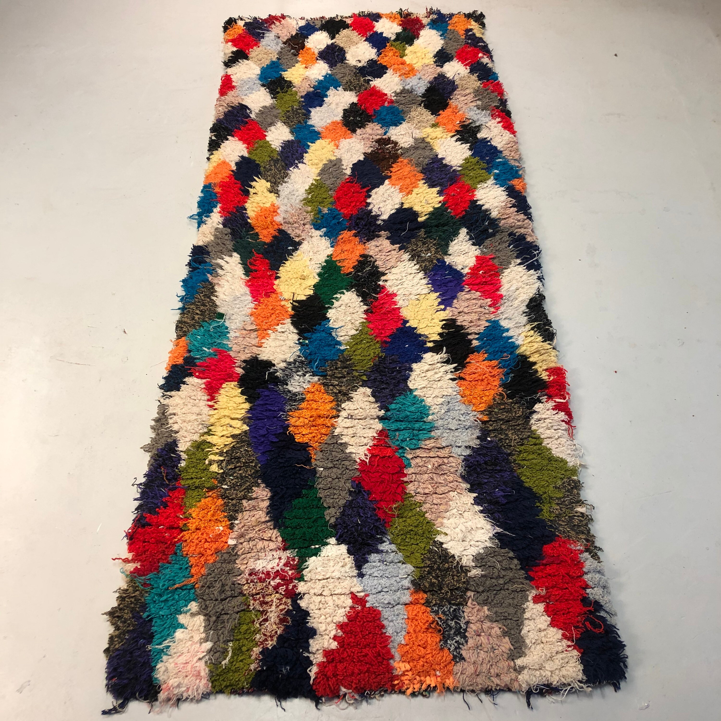 Harlequin Boucherouite Rug . 215 x 80cm Etsy