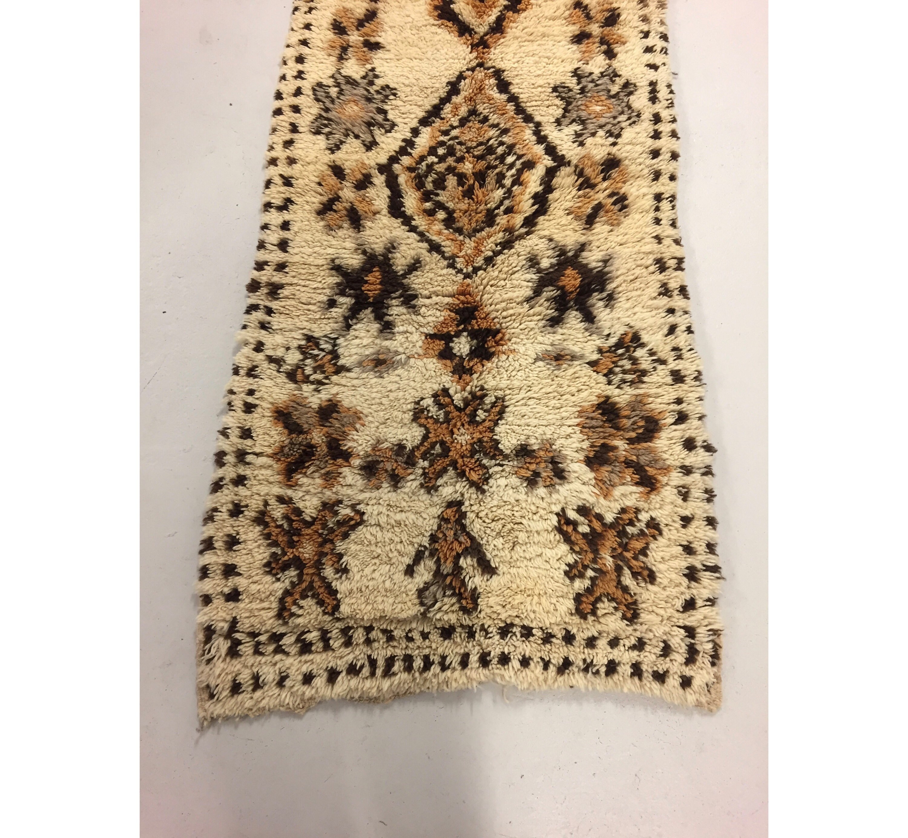 Vintage Beni Ourain Rug 190cm x 80cm Etsy