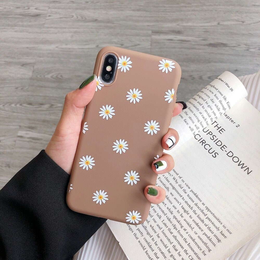 Daisy Flower Girly Phone Case For Iphone 11 Pro Max X Xs Xr 7 Etsy