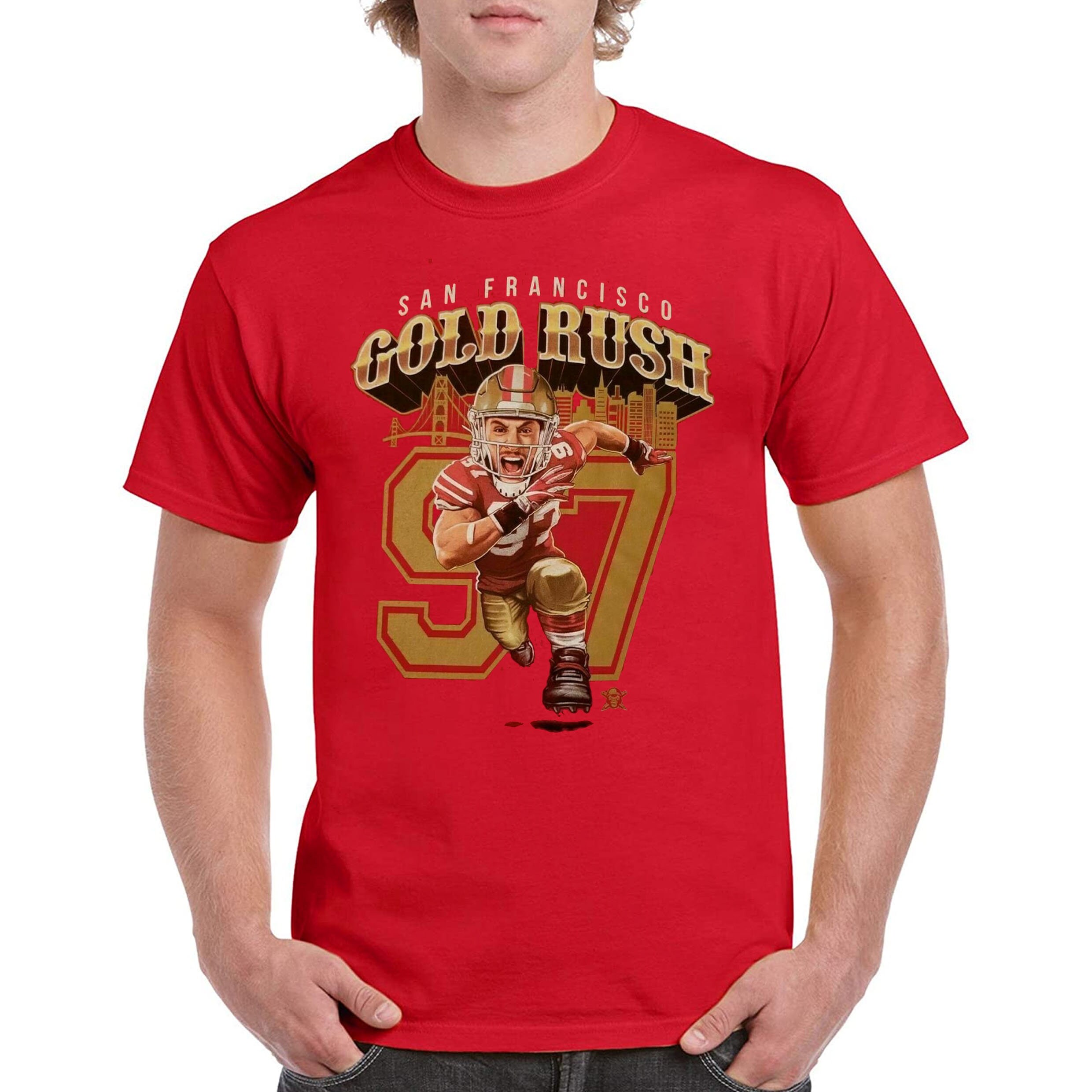 Nick Bosa San Francisco Football T-Shirt Toutes Tailles Neuf Nick Bosa San Francisco Football T-Shirt Toutes Tailles Neuf
