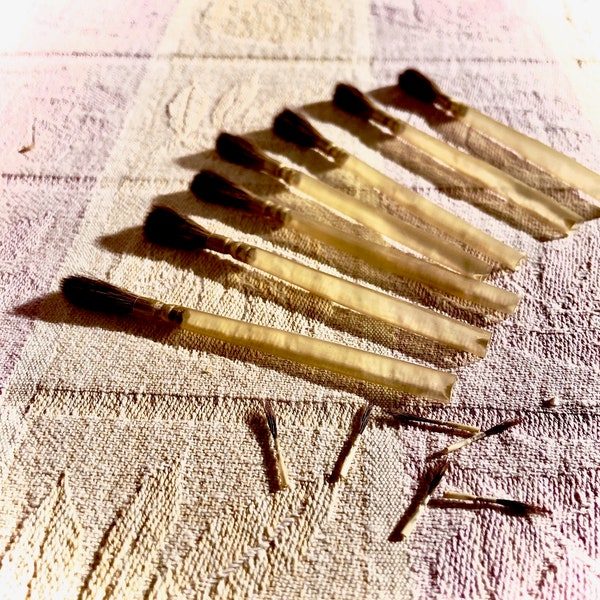 Antique Brushes Set Etsy