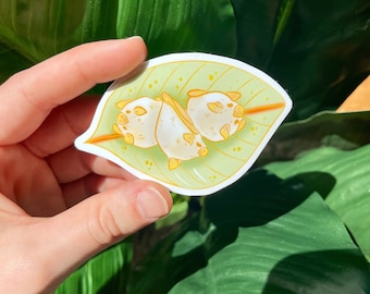 Honduran White Bat Sticker | White Bat Sticker | Honduran White Bat Vinyl Sticker | Waterproof Bat Stickers | Cute Bat Sticker