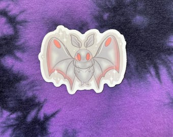 Cute Moth Man Matte Vinyl Sticker | Cute Cryptid Sticker | Cryptid Art | Moth Art | Moth Sticker | Spooky Sticker | Laptop Sticker