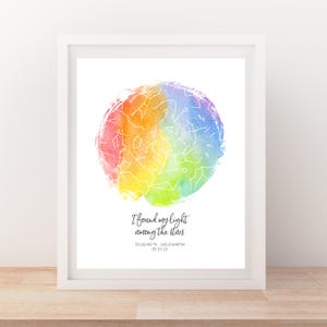 Personalized Coming Out Star Map – Custom Night Sky Print with Foil & Crystals – LGBTQ+ Pride Gift, Digital Options