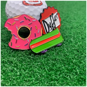 Cartoon themed golf ball marker 3-pack