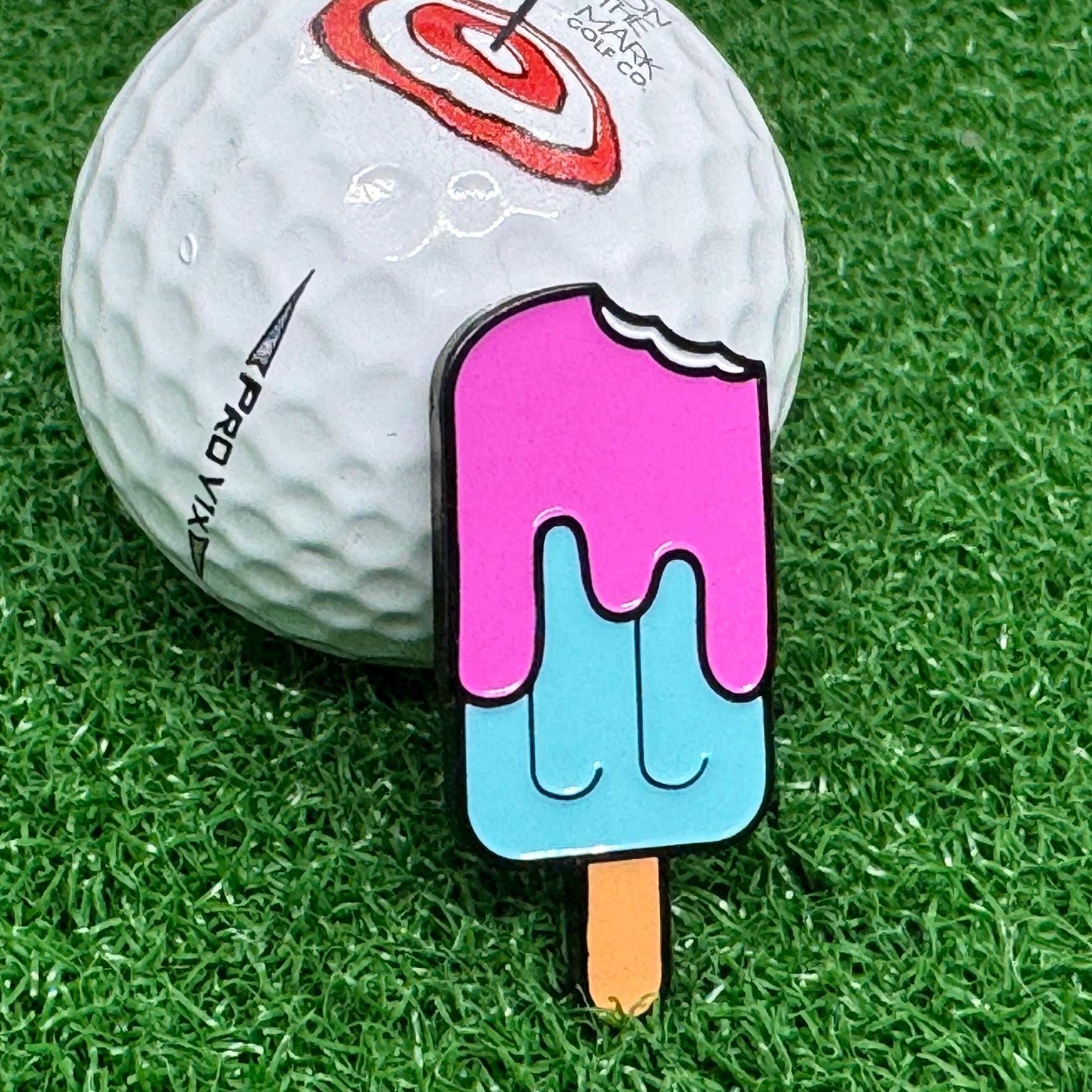アイスキャンディー型ゴルフマーカー アイスキャンディー型ゴルフマーカー アイスキャンディー型ゴルフ