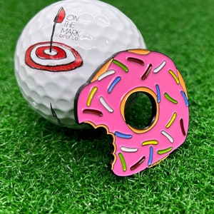 Sprinkles Donut Golf Ball Marker | golf gift accessory