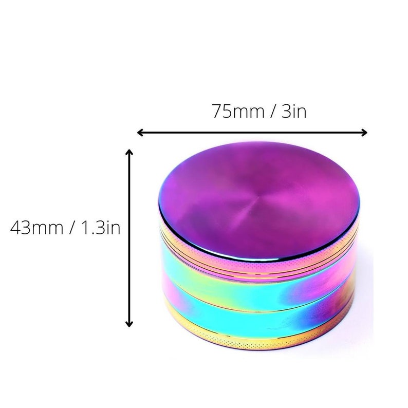 4layer Extra Large 3 Weed Grinder RAINBOW Etsy